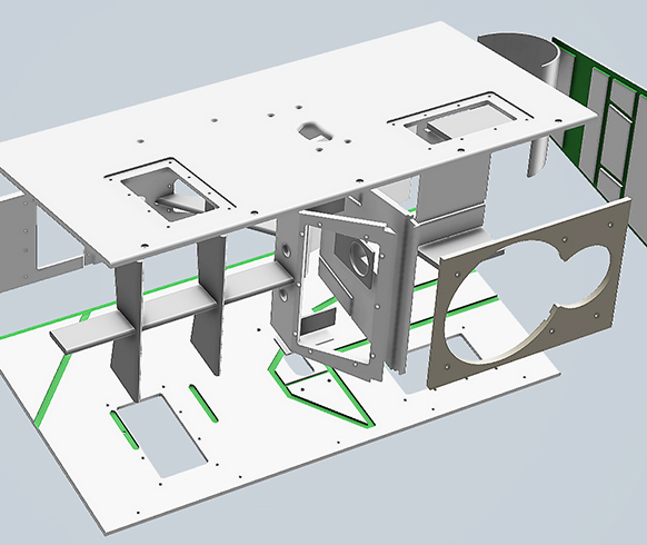 Exploded view speaker