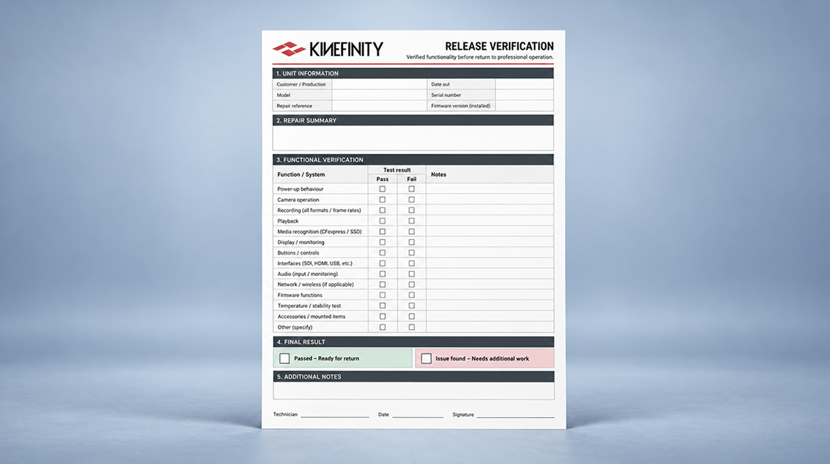 Release verification record